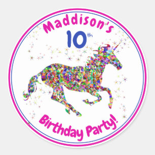 Adesivo Unicorn Aniversário