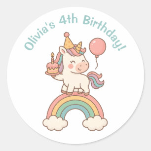 Adesivo Unicorn Aniversário