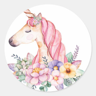 Adesivo Unicorn capuz de caminhoneiro relógio de botão