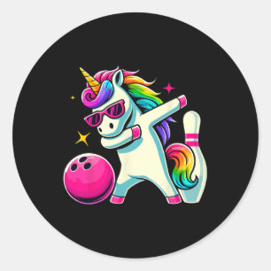 Adesivo Unicorn Dabbing Boliches Birthday Girls