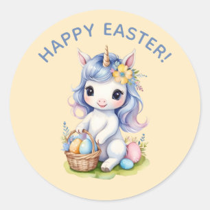 Adesivo Unicorn de Felz pascoa bonito