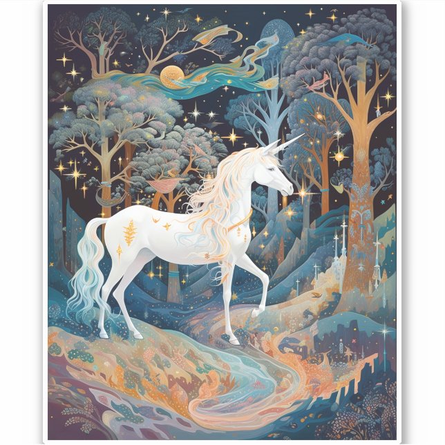 Adesivo Unicorn Fantasy Art (Frente)