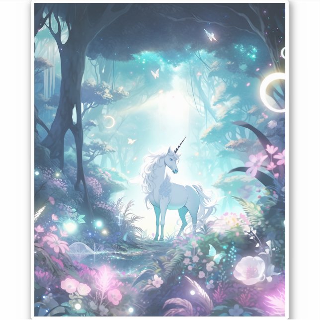 Adesivo Unicorn Fantasy Art (Frente)
