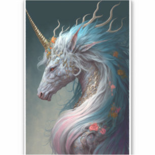 Adesivo Unicorn Fantasy Art Sticker