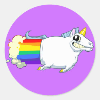 Adesivo Unicorn Farts Sticker (invertido)
