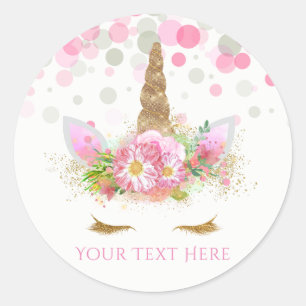 Adesivo Unicorn Festa de aniversário Unicorn