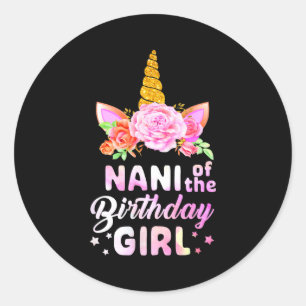 Adesivo Unicorn fofa nani da menina aniversariante engraça