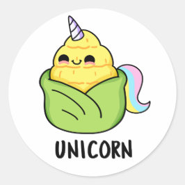 Adesivo Unicorn Funny Baby Corn Pun