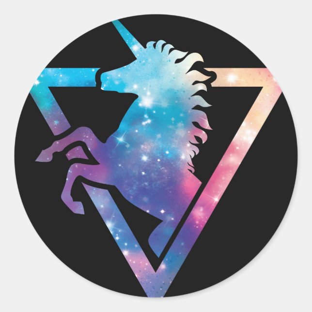 Adesivo Unicorn Galaxy Sticker (Frente)