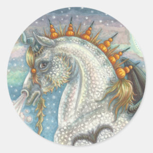 ADESIVO UNICORN GÓTICO DE HALLOWEEN COM ASAS DE BATER, CA
