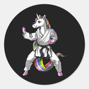 Adesivo Unicorn Ninja Karate Martial Art Kickboxing Taekwo