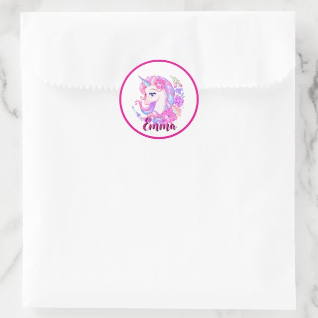 Adesivo unicorn & personalize your name (Bolsa)
