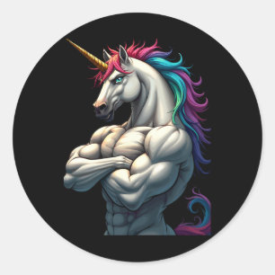 Adesivo Unicorn Power For A Unicorn Lover Athlete Bodybuil