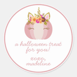 Adesivo Unicorn Pumpkin | Kids Halloween Sticker