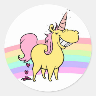 Adesivo unicorn round sticker
