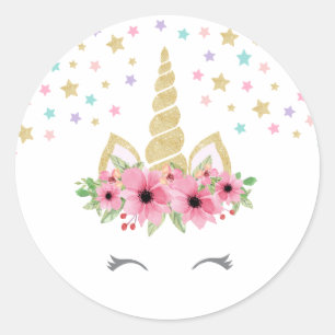 Adesivo Unicorn Round Sticker