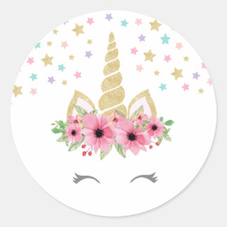 Adesivo Unicorn Round Sticker