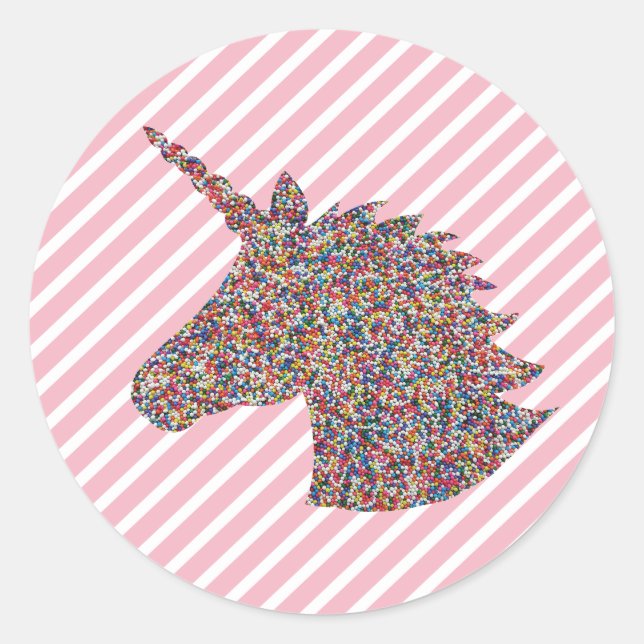 Adesivo Unicorn Sprinkles Happy Birthday Strikers (Frente)