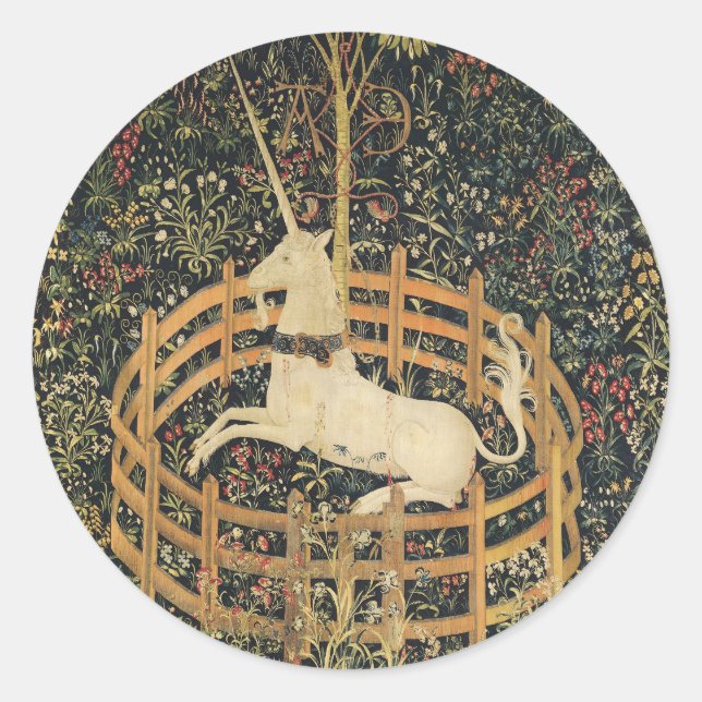 Adesivo Unicorn Tapestries Tapeçaria Clássica (Frente)