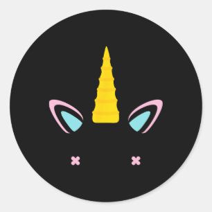 Adesivo Unicorne Face Cute Eyelashes Sorri O Costum De Hal