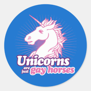 ADESIVO UNICÓRNES SÃO APENAS CAVALOS GAYS