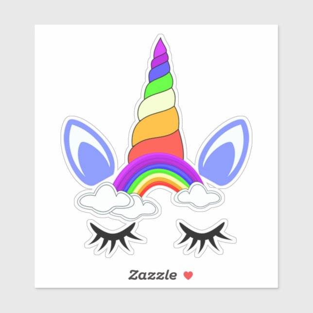 Adesivo Unicórnio (Folha)