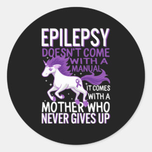 Adesivo Unicórnio de conscientização sobre epilepsia Faixa