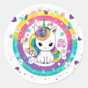 Adesivo unicórnio fofo