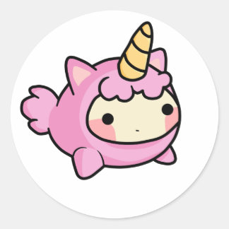 Adesivo Unicornio Kawaii