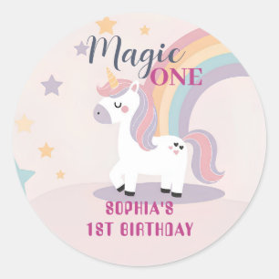 Adesivo Unicórnio Mágico 1º Aniversário
