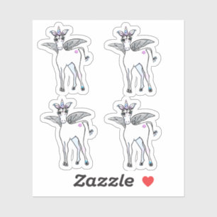 Adesivo Unicórnio Mágico Alado