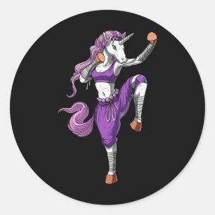Adesivo Unicórnio Ninja Karatê Kickboxing Muay Thai Artes