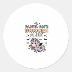 Adesivo Unicórnio Pastel Goth Unicórnio Clube Gráfico Mode