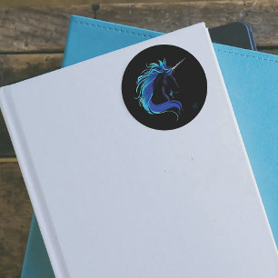 Adesivo Unicórnio preto