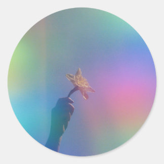 Adesivo UnicornLíquido Colorido de Folha Holográfica