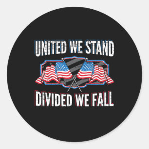 Adesivo Unida Nós Estamos Divididos Nós Caímos Patriota Am