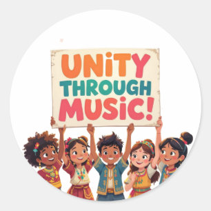 Adesivo Unidade através da música