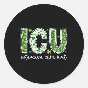Adesivo Unidade De Cuidados Intensivos Icu Dia de São Patr