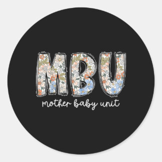 Adesivo Unidade de Mãe e Bebê Floral Retro Mbu Berçário
