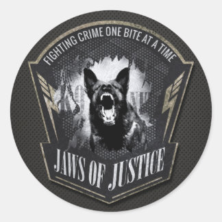 Adesivo Unidade K-9 - Unidade de Polícia - German shepherd