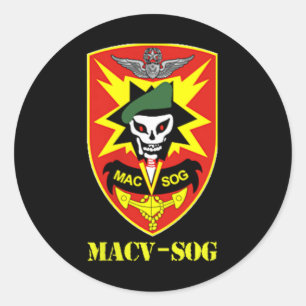 Adesivo Unidade Macv-Sog Exército Pequeno Coloração Vietnã