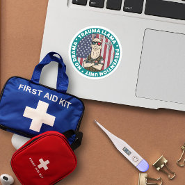 Adesivo Unidade médica de Prevenção de Trauma Llama Funny