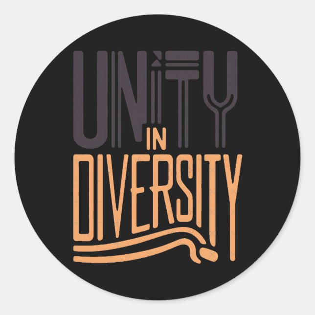Adesivo Unidade Na Diversidade 1 (Frente)