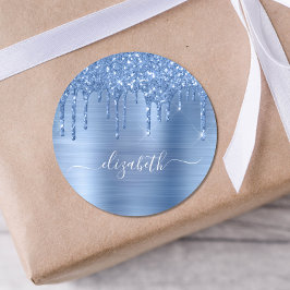 Adesivo Unidades de brilho azul personalizadas