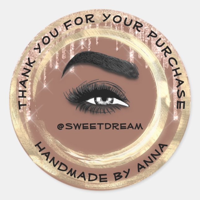 Adesivo Unidades de Limpeza de Lash do Artista de Compra d (Frente)