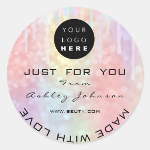 Adesivo Unidades Rosa Exclusivas do Logotipo do Obrigado G