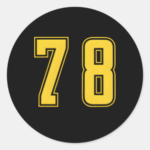 Adesivo Unifo Numerado Desportivo Júnior de Equipe 78 Amar