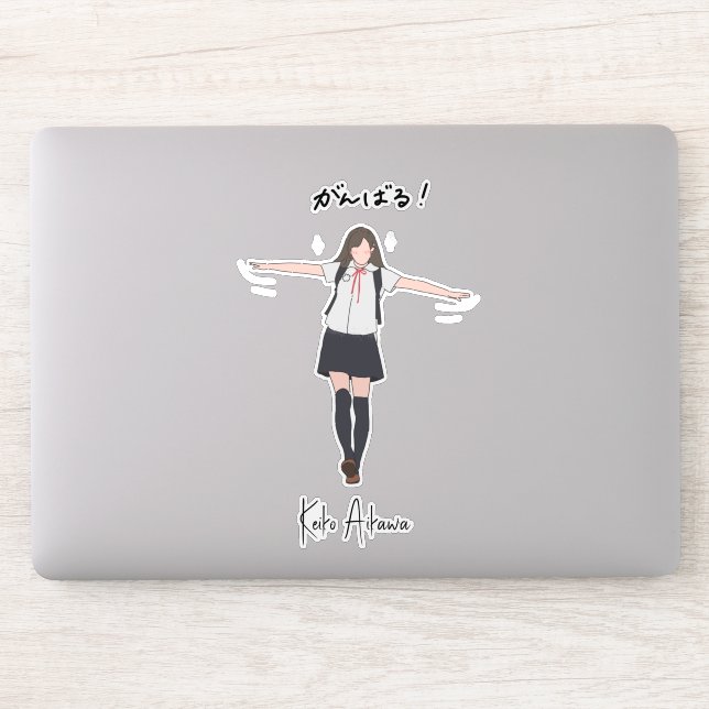 Adesivo Uniforme de anime estético Personalizável (Computador)