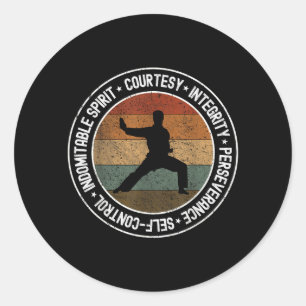 Adesivo Uniforme de Artes Marciais 5 Dez Mandamentos Taekw