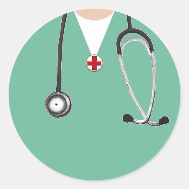 Adesivo Uniformes de Médico (Frente)